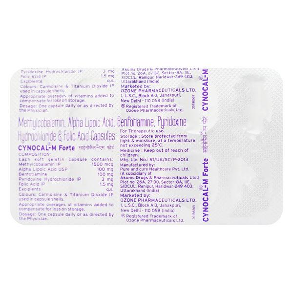 Cynocal M Forte Capsule 10'S - Neuropathic Pain-Dru