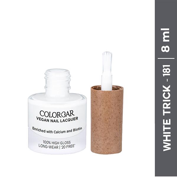 Colorbar Vegan Nail Lacquer White Trick-181 8 ml