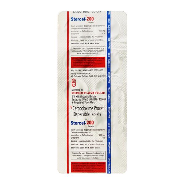 STERCEF 200mg Tablet 10's - Bacterial Infections-Cep