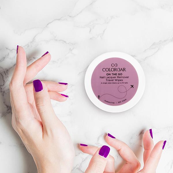 Colorbar On The Go Nail Lacquer Remover Wipes Rainbow Bouquet - 30's - Nail Polish Remover