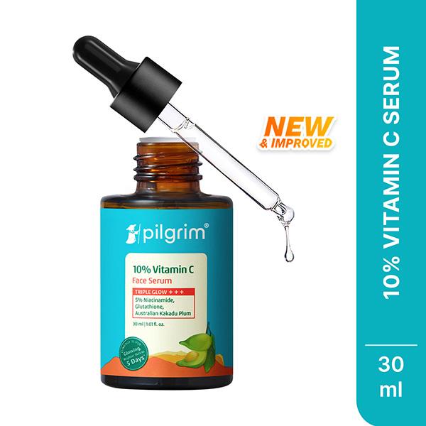 Netmeds | Pilgrim 10% Vitamin C Face Serum For Daily Brightness 30 ml