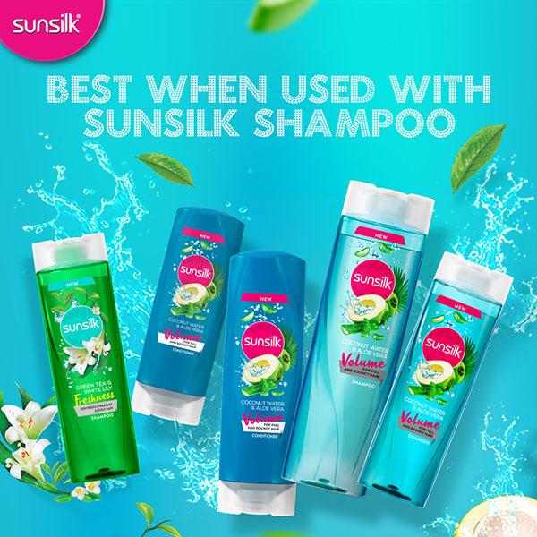 Sunsilk Coconut Water And Aloe Vera Volume Hair Conditioner 180 ml - Conditioners