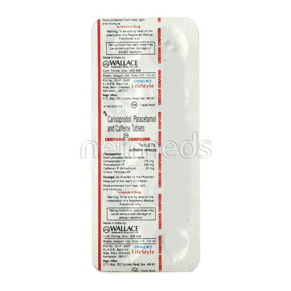 Netmeds | Carisoma Compound Tablet 10'S