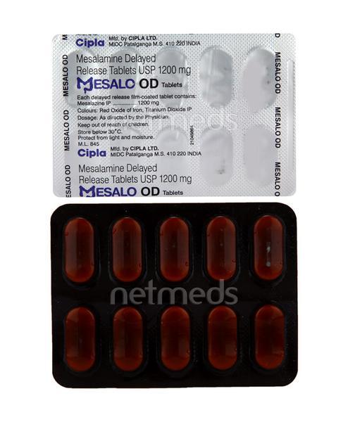 Mesalo OD Tablet 10'S - Ulcerative Colitis/Bowel Inflammatory Disease-GIT