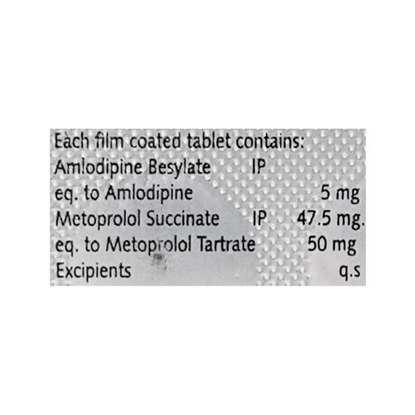 METOPOLE AM 50mg Tablet 10's - Hypertension-Bet