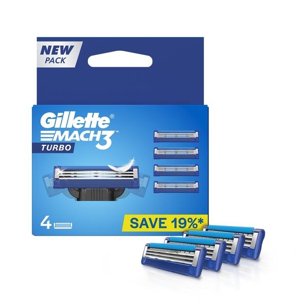 Netmeds | Gillette Mach3 Turbo Cartridge 4's