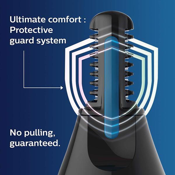 Philips Nose Trimmer Cordless Nose, Ear & Eyebrow Trimmer with Protective Guard System (Nt3650/16) 1's - Trimmers