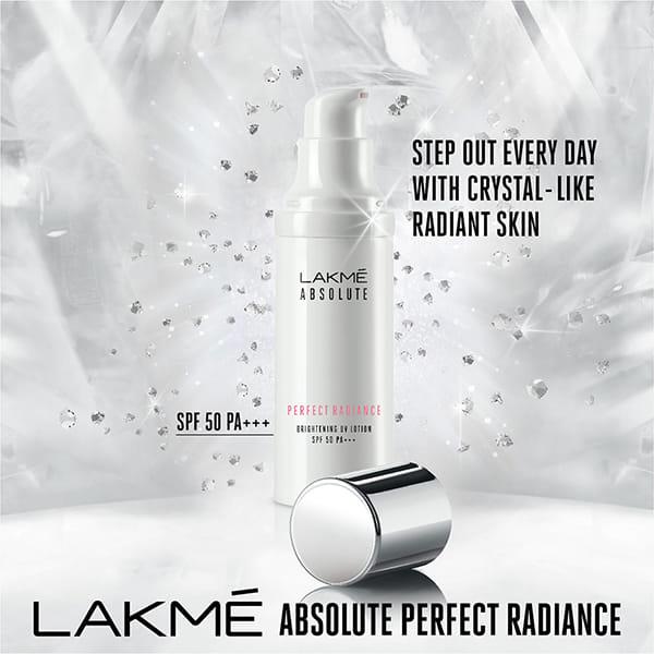 Lakme Absolute Perfect Radiance Skin Brightening Uv Lotion With SPF 50 PA+++ 30ml - Face Creams