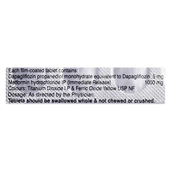 DAPEFY M 5/1000 Tablet 14's - Diabetes-Ant