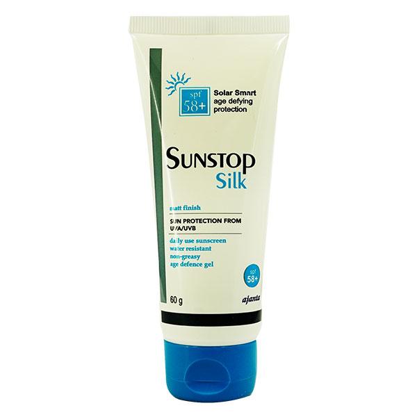 SUNSTOP SILK SPF 58+ MATT FINISH & NON GREASY Gel 60gm - Sunscreen Preparations-Oth