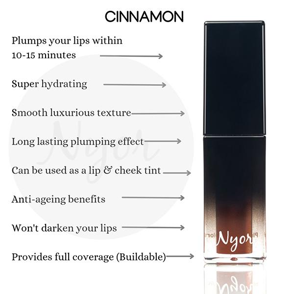 Nyor Cinnamon Natural Brown Plumping Lip Colour 5 ml - Lipstick Primers & Plumpers