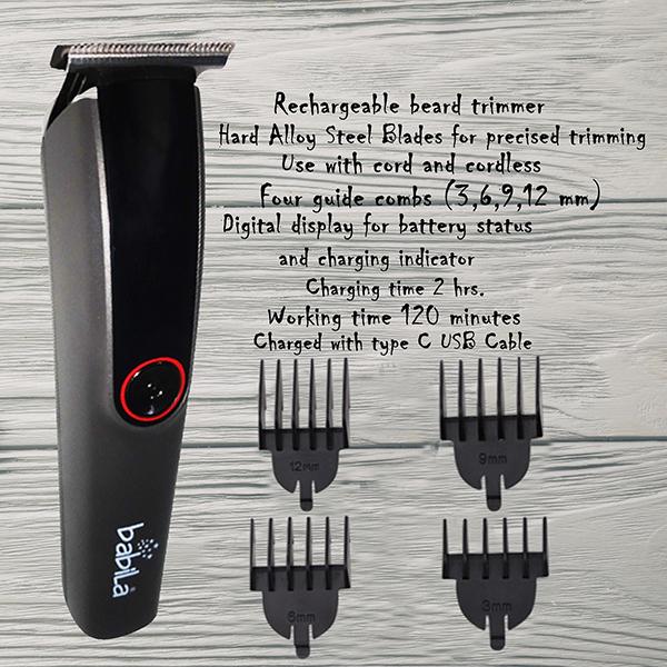 Babila Deluxe Beard Trimmer- BBT-E60 - Trimmers