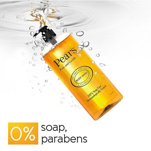Pears Pure & Gentle Body Wash 98% Pure Glycerin And Natural Oils, 100% Shop Free, Dermatologically Tested 750ml - Shower Gels & Body Wash