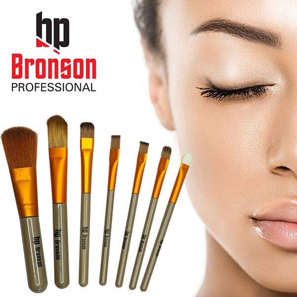 Bronson Professional Makeup Brush (Pack of 7) With Storage Box 1's - Face Brush