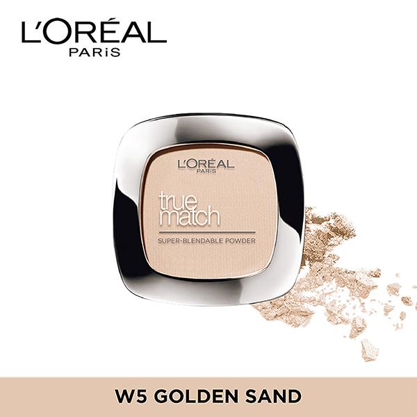L'Oreal Paris True Match Super Blendable Powder, Golden Sand W5 9 Gm - Compact Powder