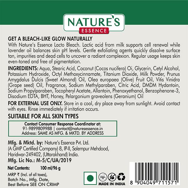 Nature's Essence Lacto Bleach 100 gm - Face Bleach