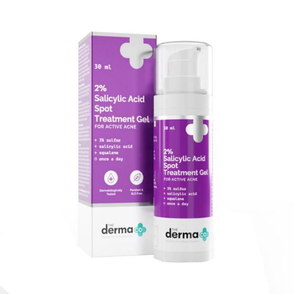 Netmeds | The Derma Co. 2 Percent Salicylic Acid Spot Treatment Gel 30 ml