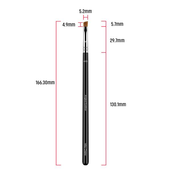 Miss Claire M33 - Angled Eyeliner Brush (S) (Chrome) 1's - Eye Brush