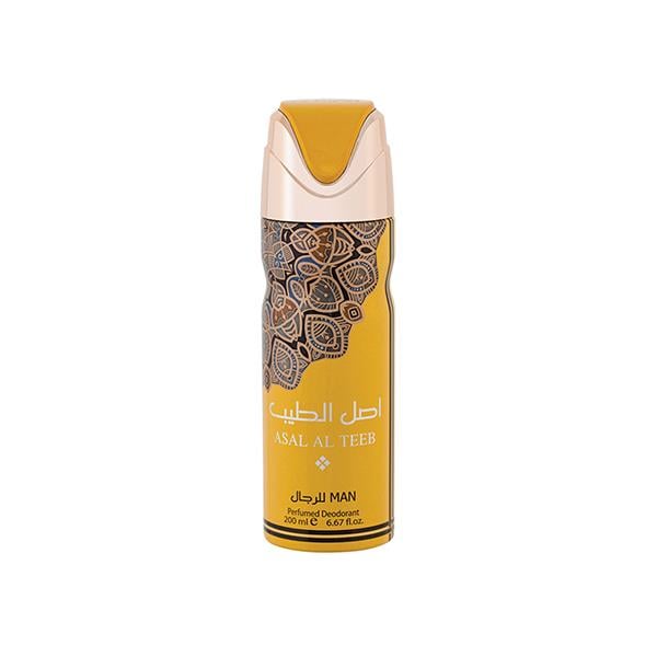 Netmeds | Lattafa Asal Al Teeb Men Imported Long Lasting Perfumed Deodorant Spray 200 ml