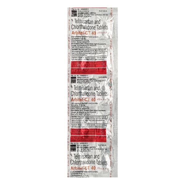 Arbitel CT 40mg Tablet 10'S - Hypertension-Ang