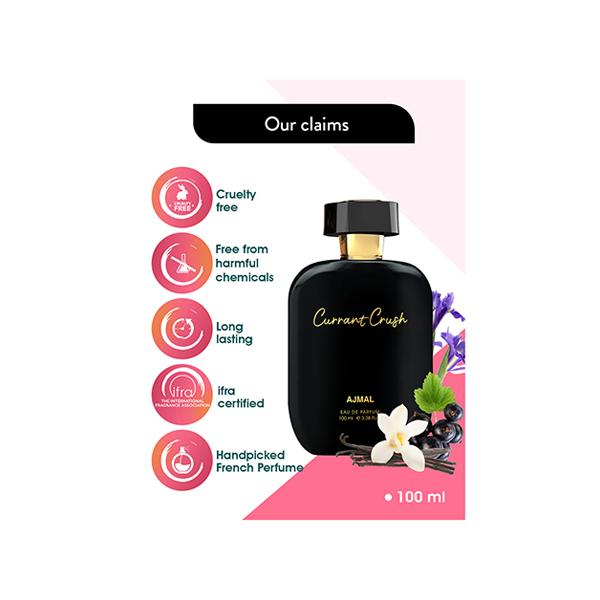 Ajmal Artisan - Currant Crush Long-Lasting Fragrance,Handpicked Luxury Perfume,Gift For Women 100 ml - Women Perfumes (Edt/Edp)