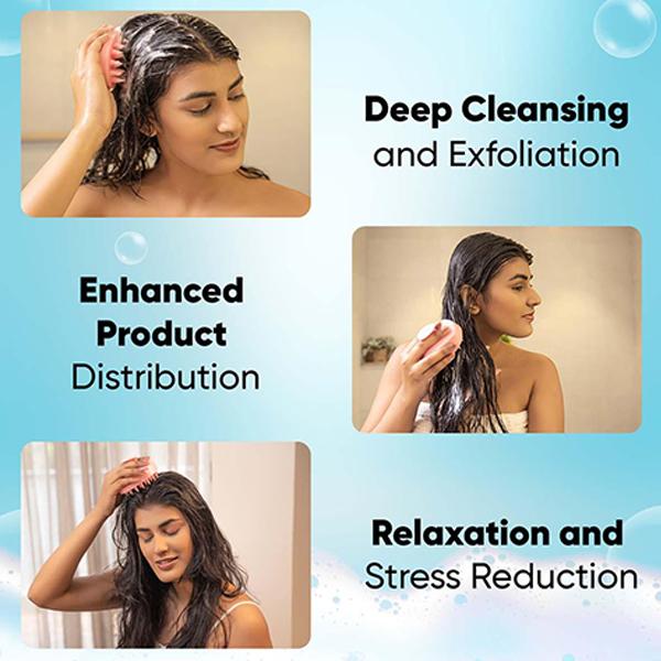 Vega Hair Scalp Massager Shampoo Brush for Manual Head Massager for Men and Women, (SSB-03) 90 gm - Hair Brushes