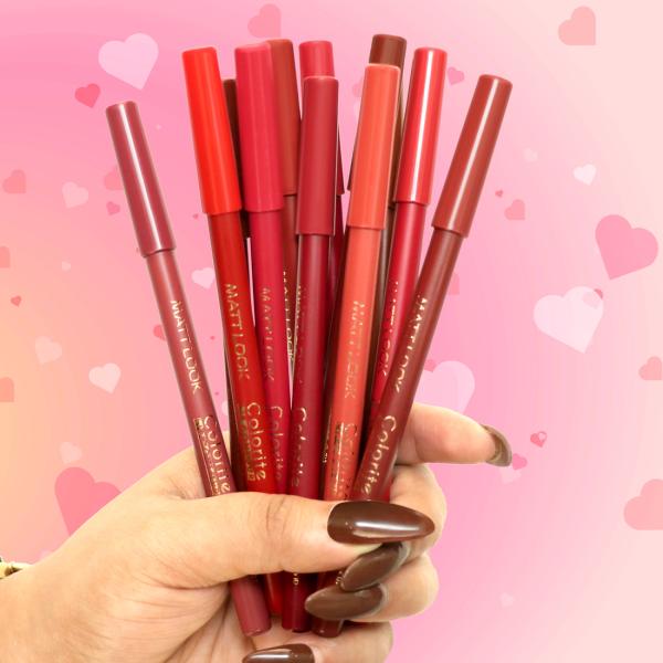 Matt Look Colorite Lip Contour, Lighweight Application, Forever Pink-07 0.9 gm - Lip Liners