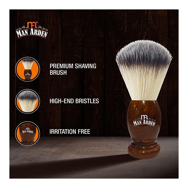 Man Arden Premium Shaving Brush - Uniquely Handcrafted, Exfoliating Action 1's - Shaving Brushes
