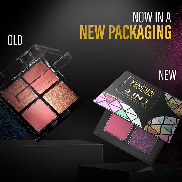 Faces Canada 4 In 1 Quad Eyeshadow Palette - Smokey Game 07 4.8 gm - Eye Shadow Palettes