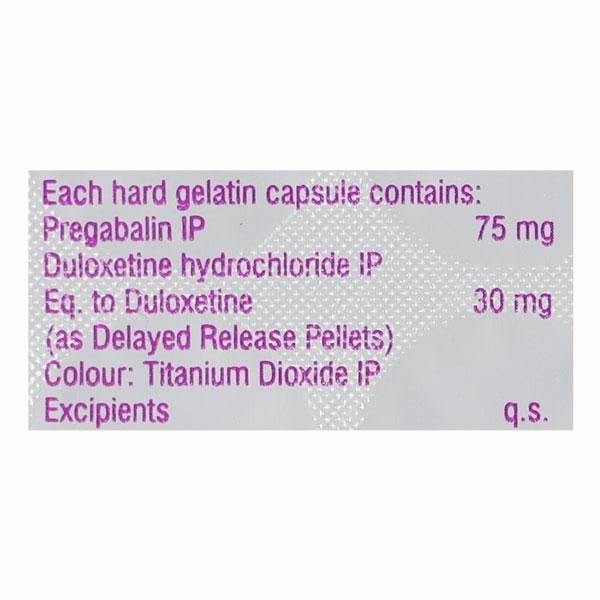 MAXDULIN 75/30 Capsule 10's - Neuropathic Pain-Dru