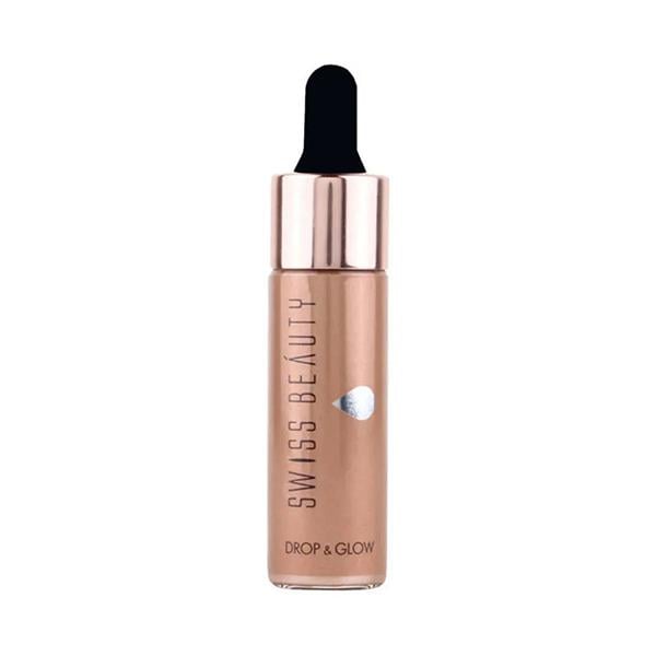 Swiss Beauty Drop & Glow Liquid Highlighter Illuminater - (Light Brown) 18 ml - Highlighters & Illuminators