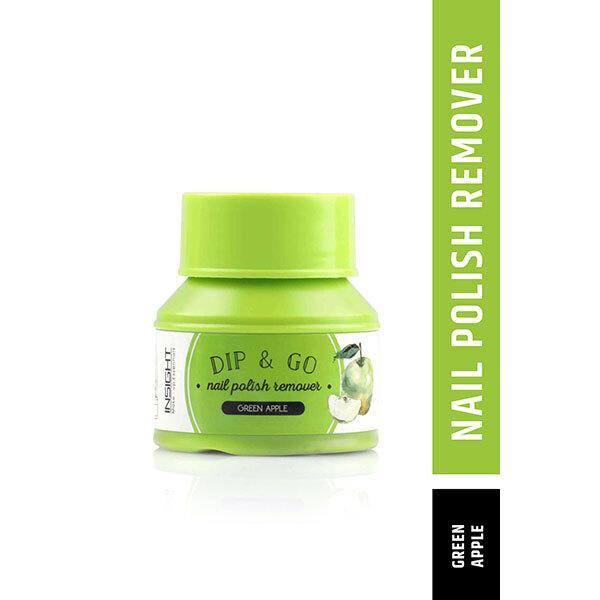 Netmeds | Insight Cosmetics Dip And Go Nail Polish Remover - Green Apple 30ml