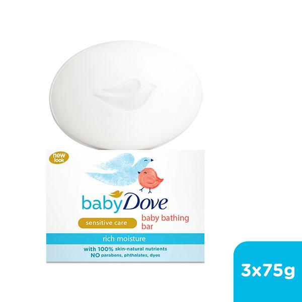 Netmeds | Baby Dove Rich Moisture Bar (Pack Of 3) 225 gm