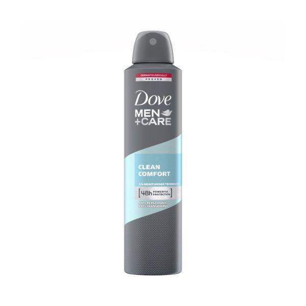 Netmeds | Dove Men + Care Clean Comfort 48 Powerful Protection Antiperspirant/Antitranspirant 250ml