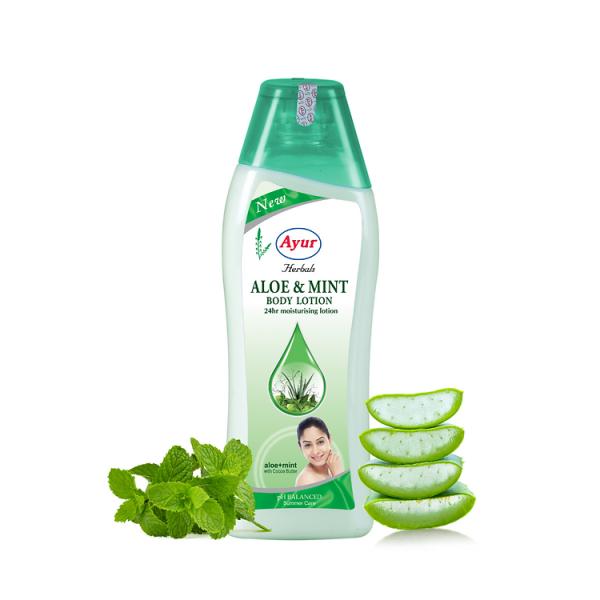 Ayur Herbals Aloe & Mint Body Lotion 200 ml - Personal Care (Ayush)
