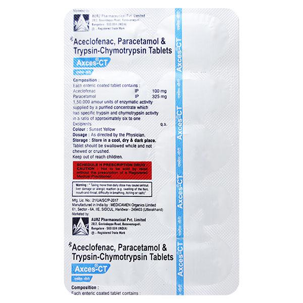 AXCES CT Tablet 10's - Pain relief-Nsa