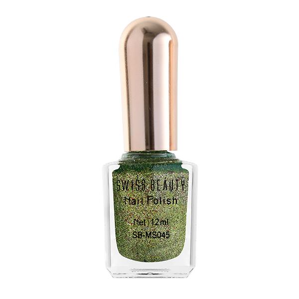 Swiss Beauty Glitter Nail Polish - (Shade-23) 12 ml - Nail Polish