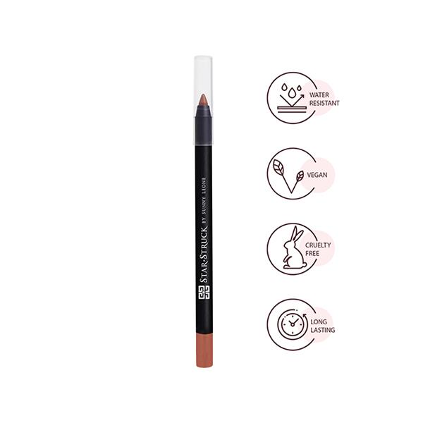 Star Struck by Sunny Leone Long Wear Lip Liner - Caramello 1.2 gm - Lip Liners
