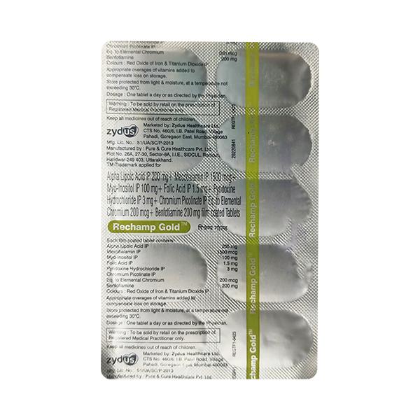 Rechamp Gold Tablet 10'S - Supplements-Vbc