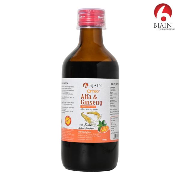 Bjain Omeo Alfa Ginseng Sugar Free Syrup 100 ml - Speciality Medicine