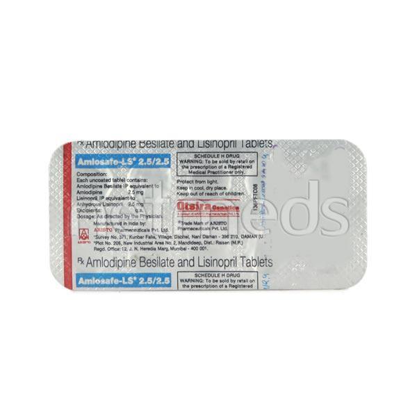 Amlosafe LS 2.5mg Tablet 10'S - Hypertension-ACE