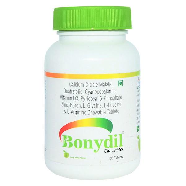 BONYDIL GREEN APPLE FLAVOUR Chewable Tablet 30's