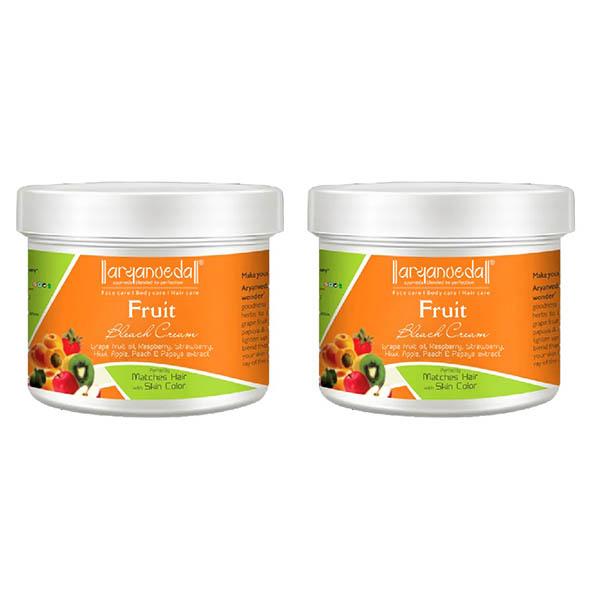 Netmeds | Aryanveda Fruit Bleach Cream (Pack of 2) 43 gm