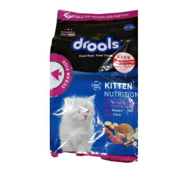 Drools Kitten Nutrition Pet Food For Cats - Ocean Fish 3 kg (with Free 5kg cat Litter Worth Rs 565 With This Pack) - Petfood