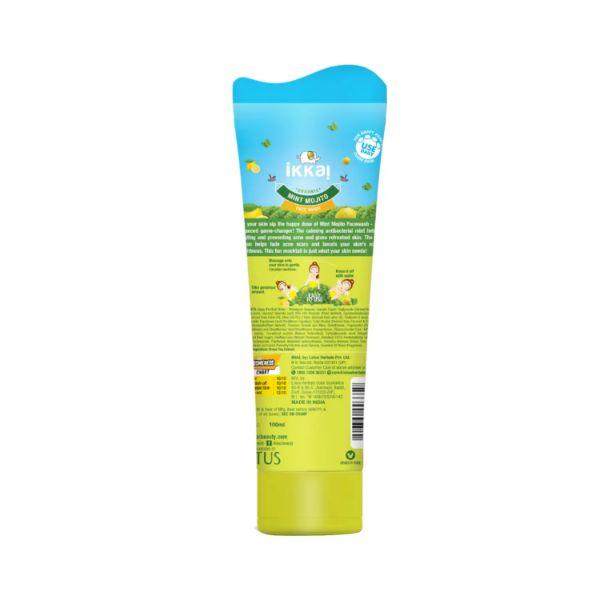IKKAI Organic Mint Mojito Clarifying Face Wash 100 gm - Face Wash & Cleansers