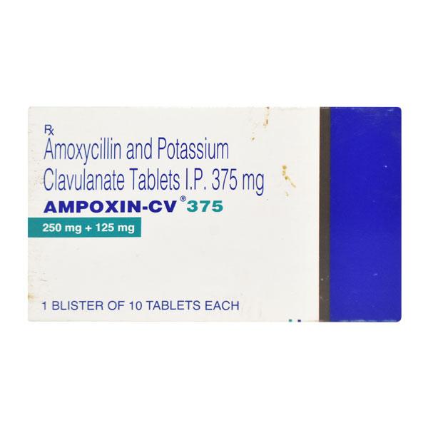 Ampoxin CV 375mg Tablet 10'S - Bacterial Infections-Pen
