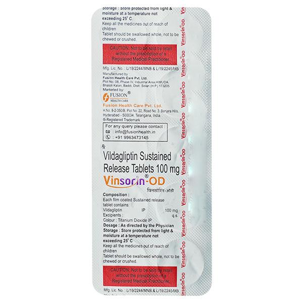 VINSORIN OD Tablet 10's - Diabetes-Ant