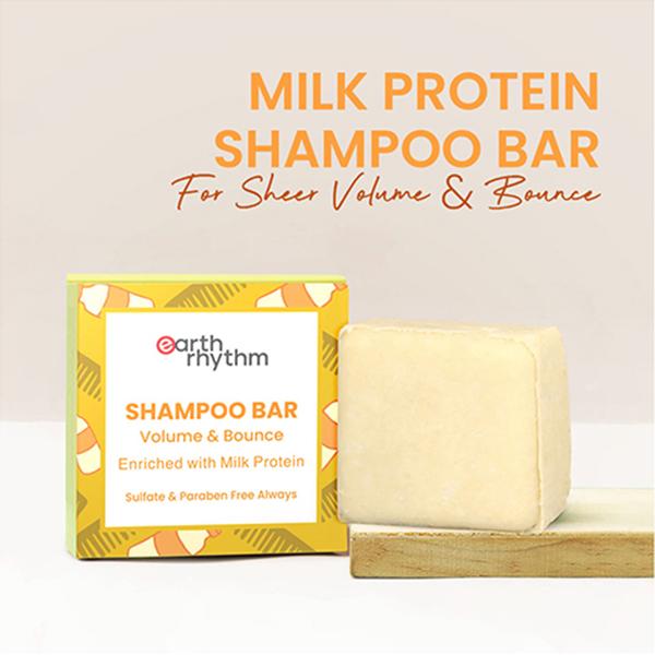 Earth Rhythm Milk Protein Shampoo Bar Cardboard Box 50 gm - Shampoos