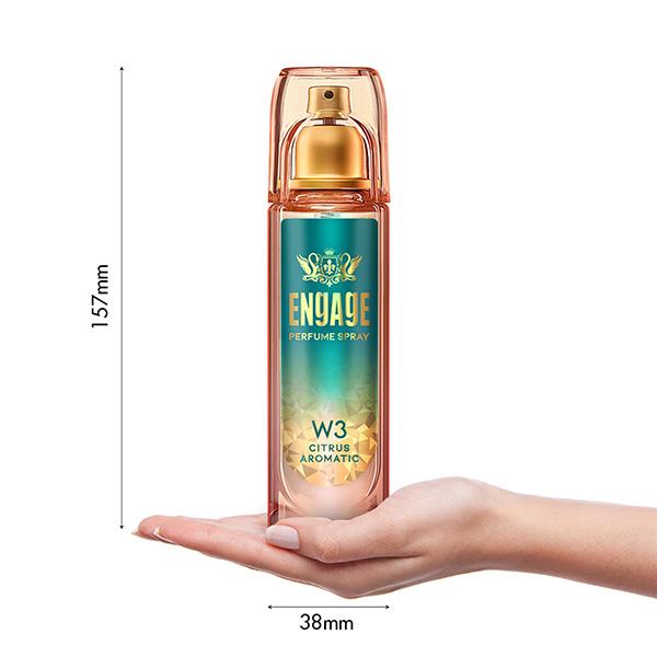 Engage Women Perfume Spray W3 Can 120 ml - Women Perfumes (Edt/Edp)