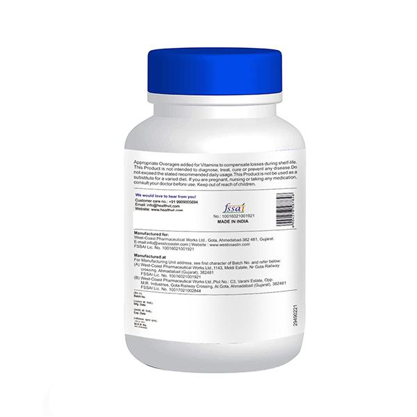 Healthvit Vitamin B12 + D with Folic Acid - Tablets 60's - Multi-Vitamins